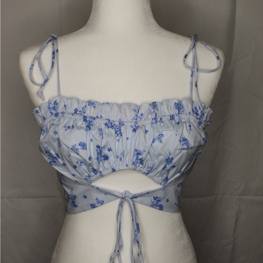 Floral Corset Crop Top